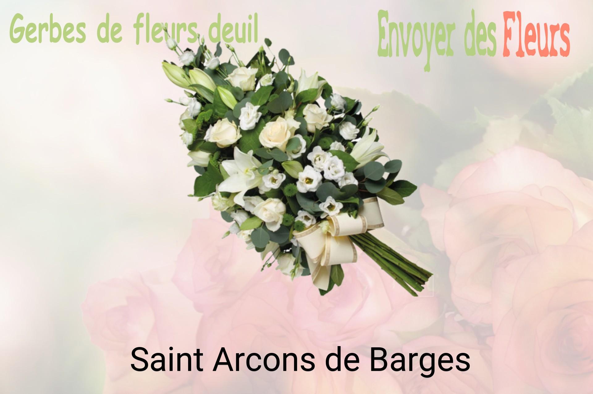 Gerbe de fleurs de deuil livrée à Saint-Arcons-de-Barges